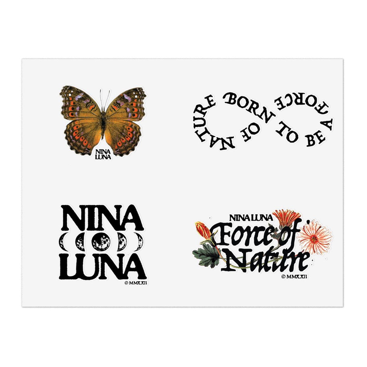 Nina Luna 4-Sticker Sheet